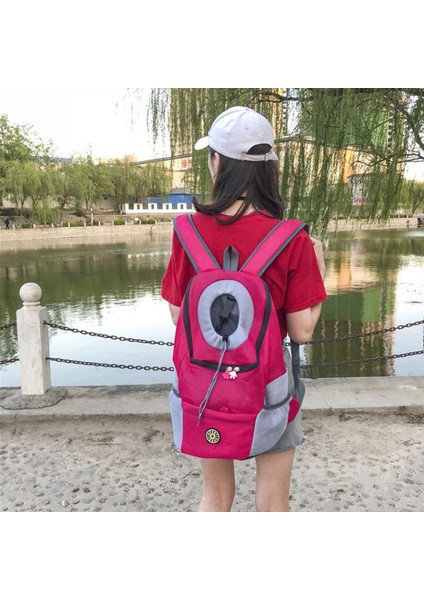 Sarı 8 kg Pet Kedi Taşıma Çantası Naylon Nefes Örgü Küçük Köpek Çantası Taşınabilir Seyahat Kedi Sırt Çantası Pet Ön Outcrop Kafa Sırt Çantası Göğüs Paketi (Yurt Dışından) indirimleri