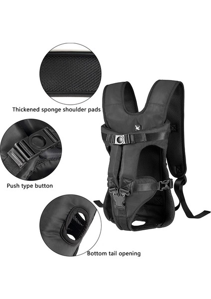 Armygrere M Evcil Hayvan Taşıyıcı Sırt Çantası Taşınabilir Kedi Köpek Sırt Çantası Nefes Yumuşak Çift Omuz Ön Göğüs Çantası Küçük Orta Köpek Için Evcil Hayvan Malzemeleri (Yurt Dışından) indirimleri