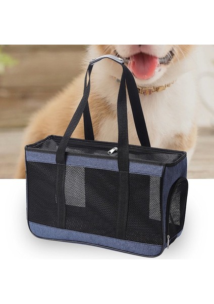 Gri 50CMX19CMX30CM Nefes Rahat Kedi Taşıma Çantası Taşıyıcı Çanta Kedi Köpek Için Taşınabilir Açık Çanta Tek Omuz Messenger Çanta (Yurt Dışından)