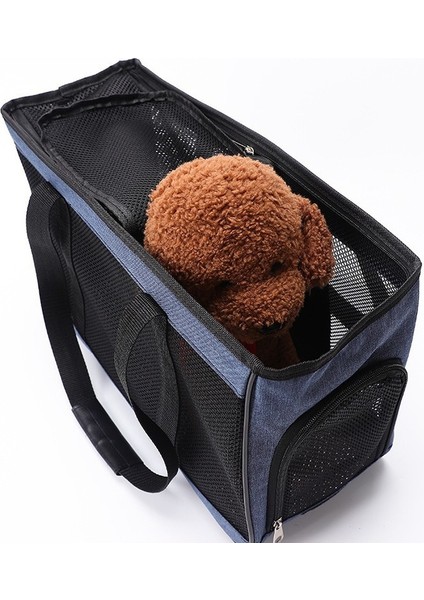 Gri 50CMX19CMX30CM Nefes Rahat Kedi Taşıma Çantası Taşıyıcı Çanta Kedi Köpek Için Taşınabilir Açık Çanta Tek Omuz Messenger Çanta (Yurt Dışından)
