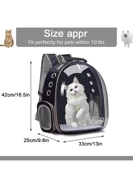 Siyah Kedi Çantası Köpek Çantası Evcil Hayvan Çantası Dışında Evcil Hayvan Çantası Taşıma Uzay Kapsülü Sırt Çantası Nefes Alabilir Taşınabilir Seyahat Şeffaf Çanta Kedi Sırt Çantası (Yurt Dışından) indirimleri