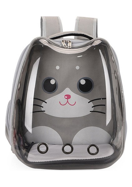 Gri 36X27X40 cm Kedi Çantası Nefes Omuzlar Sırt Çantası Taşınabilir Evcil Hayvan Taşıma Çantası Köpek Açık Seyahat Sırt Çantası Şeffaf Büyük Uzay Kedi Kaynağı (Yurt Dışından)