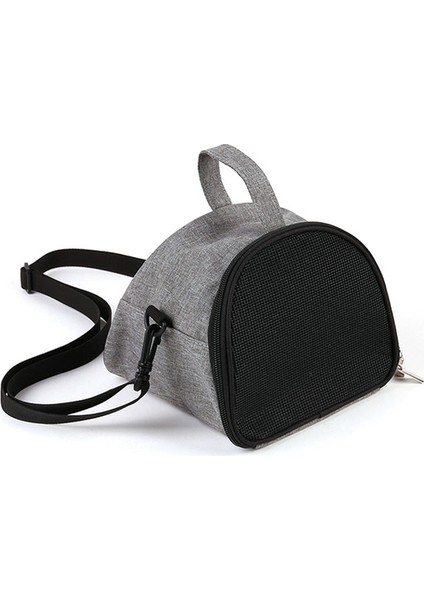 2-Gri L Hamster Taşıyıcı Seyahat Çantası Taşınabilir Nefes Küçük Evcil Hayvan Taşıma Çantası Açık Kirpi Çanta Tavşan Evi Kafes Gelincik Dışarı Çıkma Kese (Yurt Dışından)