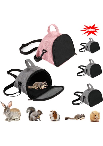 2-Gri L Hamster Taşıyıcı Seyahat Çantası Taşınabilir Nefes Küçük Evcil Hayvan Taşıma Çantası Açık Kirpi Çanta Tavşan Evi Kafes Gelincik Dışarı Çıkma Kese (Yurt Dışından) fiyatları