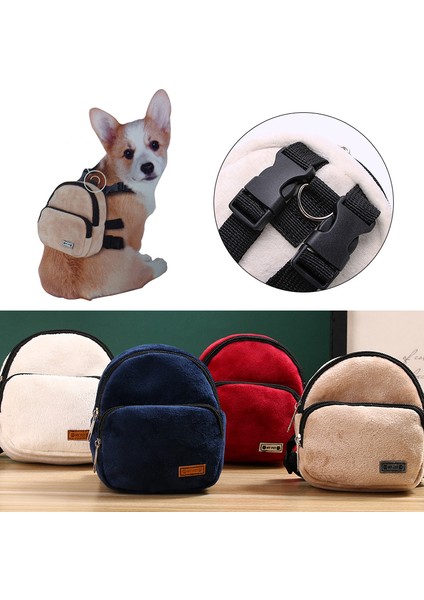 Lacivert Sevimli Dayanıklı Kadife Pet Sırt Çantası Küçük Köpekler Kediler Için Uygun Taşınabilir Büyük Kapasiteli Köpek Kedi Açık Aperatif Çanta Pet Sırt Çantası (Yurt Dışından) fiyatları
