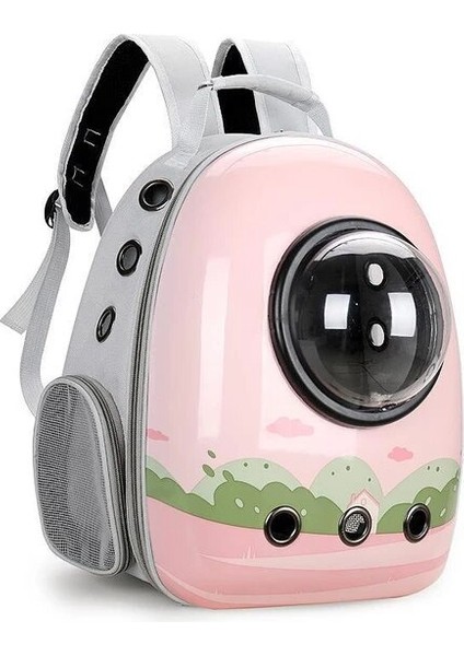16 Karikatür Kedi Sırt Çantası Taşıyıcı Büyük Kabarcık Astronot Uzay Nefes Kapsül Taşıma Hareketli Kedi Köpek Pet Şeffaf Seyahat Çantası (Yurt Dışından)