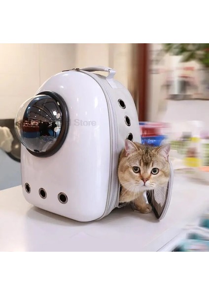 16 Karikatür Kedi Sırt Çantası Taşıyıcı Büyük Kabarcık Astronot Uzay Nefes Kapsül Taşıma Hareketli Kedi Köpek Pet Şeffaf Seyahat Çantası (Yurt Dışından) fırsatları