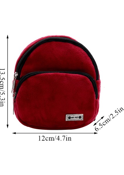 Lacivert Sevimli Dayanıklı Kadife Pet Sırt Çantası Küçük Köpekler Kediler Için Uygun Taşınabilir Büyük Kapasiteli Köpek Kedi Açık Aperatif Çanta Pet Sırt Çantası (Yurt Dışından) fırsatları