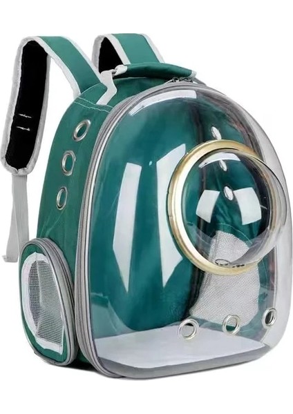 Yeşil Kedi Çantası Nefes Taşınabilir Evcil Hayvan Tavşan Taşıma Çantası Açık Hava Seyahati Için Sırt Çantası Kedi Köpek Şeffaf Uzay Evcil Hayvan Sırt Çantası Kedi Ürünleri (Yurt Dışından)