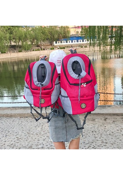 Kırmızı S Taşıma Pet Kedi Köpek Sırt Çantası Nefes Örgü Açık Seyahat Göğüs Katlanır Çanta Köpekler Omuzlar Sırt Çantası Evcil Hayvan Malzemeleri (Yurt Dışından) modelleri