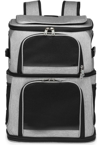 Mavi Nefes Çift Katlı Evcil Hayvan Çantası Açık Taşınabilir Katlanabilir Kedi Sırt Çantası Aşınmaya Dayanıklı Köpek Taşıyıcı Sırt Çantası Kedi Taşıyıcı (Yurt Dışından) fiyatları