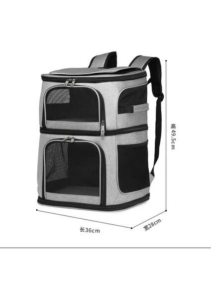 Mavi Nefes Çift Katlı Evcil Hayvan Çantası Açık Taşınabilir Katlanabilir Kedi Sırt Çantası Aşınmaya Dayanıklı Köpek Taşıyıcı Sırt Çantası Kedi Taşıyıcı (Yurt Dışından) fırsatları