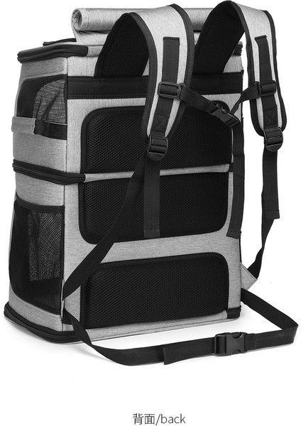 Mavi Nefes Çift Katlı Evcil Hayvan Çantası Açık Taşınabilir Katlanabilir Kedi Sırt Çantası Aşınmaya Dayanıklı Köpek Taşıyıcı Sırt Çantası Kedi Taşıyıcı (Yurt Dışından) indirimleri