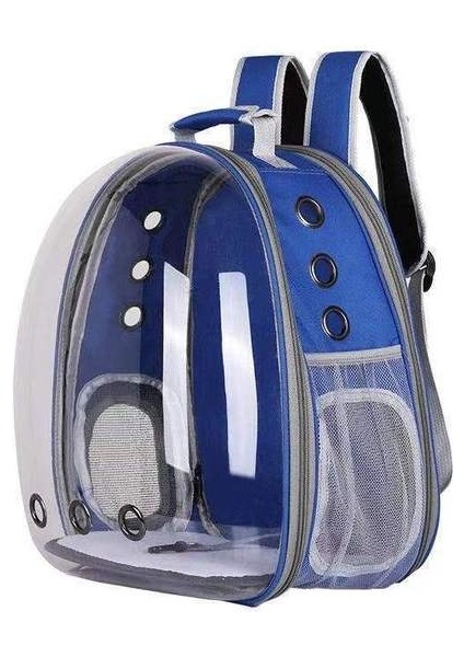Harcanan Mavi L Kedi Çantası Şeffaf Genişleme Uzay Kapsülü Evcil Hayvan Çantası Teddy Taşınabilir Çanta Köpek Çantası Sırt Çantası Köpek Kedi Malzemeleri (Yurt Dışından)