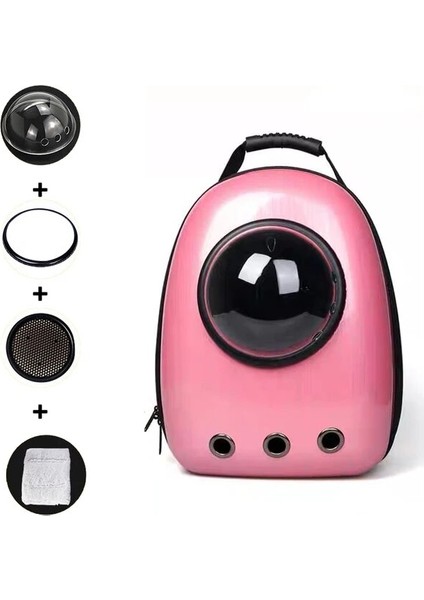 Pembe L Kedi Sırt Çantası Kedi Taşıyıcı Şişman Kedi Çantası Nefes Taşıma Seyahat Çantası Köpek Uzay Kapsülü Evcil Hayvan Kapsülü Astronot Sırt Çantası Evcil Hayvanlar Için (Yurt Dışından)
