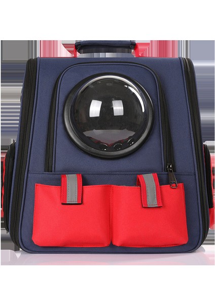 Mavi Kedi Taşıma Çantaları Nefes Pet Taşıyıcılar Küçük Köpek Kedi Sırt Çantası Seyahat Uzay Kanvas Sırt Çantası Kedi Taşıyıcı Sırt Çantası (Yurt Dışından)