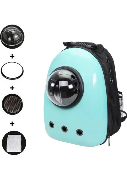 Yeşil L Kedi Sırt Çantası Kedi Taşıyıcı Şişman Kedi Çantası Nefes Taşıma Seyahat Çantası Köpek Uzay Kapsülü Evcil Hayvan Kapsülü Astronot Sırt Çantası Evcil Hayvanlar Için (Yurt Dışından)