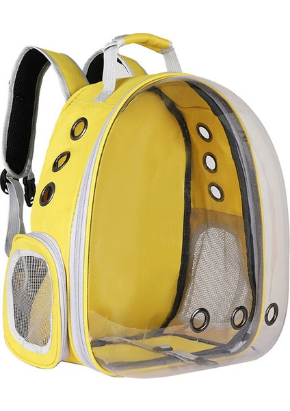 Sarı Kedi Taşıyıcı Nefes Açık Küçük Köpek Sırt Çantası Seyahat Uzay Kapsülü Kafesi Evcil Hayvan Taşıma Çantası (Yurt Dışından)