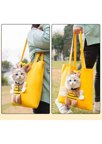 Xl-Stil 1 Pet Taşıma Çantası Karikatür Arı Hayvan Kedi Taşıma Çantası Omuz Çanta Küçük Köpekler Için Giden Tote Çanta Geri Çekilebilir Köpek Taşıyıcı (Yurt Dışından) fırsatları