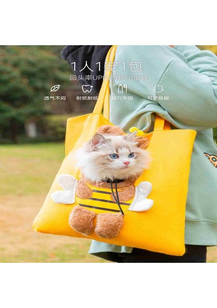 Xl-Stil 1 Pet Taşıma Çantası Karikatür Arı Hayvan Kedi Taşıma Çantası Omuz Çanta Küçük Köpekler Için Giden Tote Çanta Geri Çekilebilir Köpek Taşıyıcı (Yurt Dışından) indirimleri