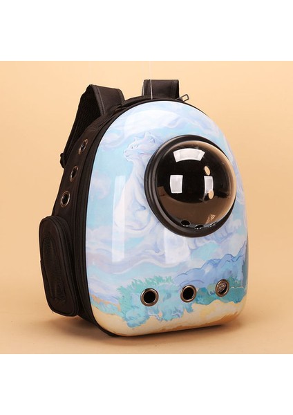 11 Yan Açılış Pet Taşıma Çantası Köpek Kedi Sırt Çantası Uzay Kapsülü Şeffaf Taşınabilir Nefes Pet Seyahat Çantası Yavru Köpek Için Taşıma (Yurt Dışından)