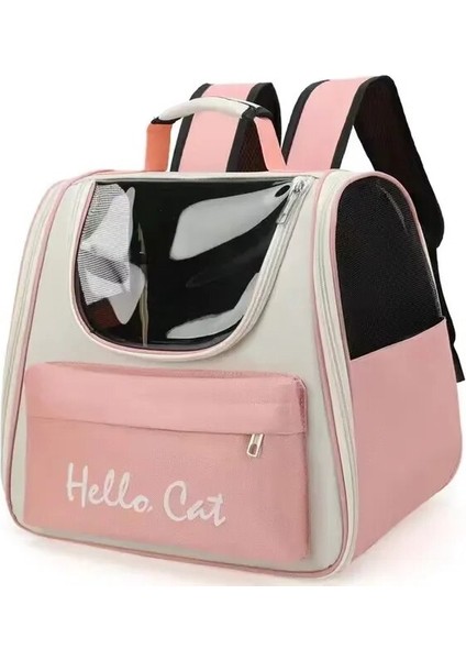 Pembe Kedi Sırt Çantası Taşıyıcı Şeffaf Köpek Çantası Taşınabilir Evcil Hayvan Sırt Çantası Yavru Yavru Uzay Kapsülü Kediler Küçük Köpekler Için Taşıyıcılar Seyahat (Yurt Dışından)
