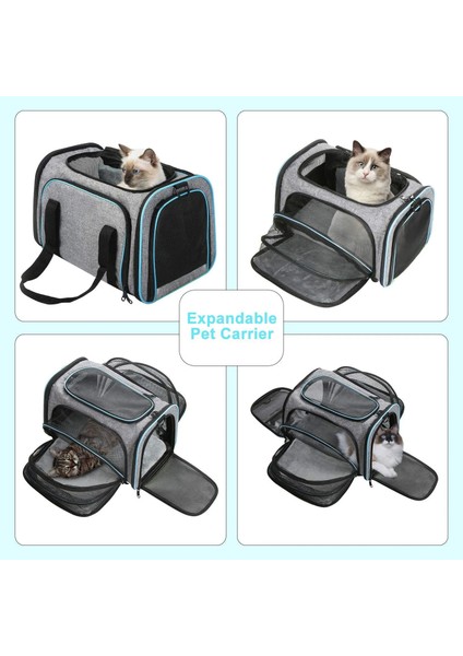 Tek Taraflı Tünel Lüks Genişletilebilir Kedi Taşıyıcı Sırt Çantası Taşınabilir Küçük Evcil Hayvan Taşıyıcı Havayolu Onaylı Nefes Alabilir Örgü Kedi Sırt Çantası Taşıyıcı Katlanabilir (Yurt Dışından) fırsatları