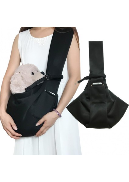 Siyah Pet Köpek Kedi Köpek Seyahat Açık Nefes Omuz Çantası Taşıma Sling Taşıyıcı (Yurt Dışından) fiyatları