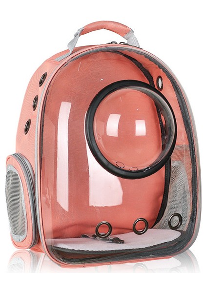 Orange Bir Pet Kedi Sırt Çantası Büyük Taşınabilir Köpek Taşıma Çantası Seyahat Kabarcık Nefes Şeffaf Uzay Kapsülü Sırt Çantası Evcil Hayvan Taşıyıcı Kedi Için (Yurt Dışından)