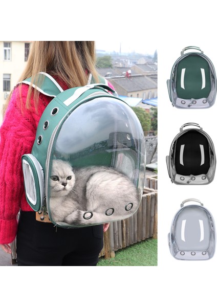 047GRAY 38X26X40CM Taşınabilir Kedi Taşıma Çantası Nefes Pet Küçük Köpek Kedi Sırt Çantası Açık Seyahat Uzay Kapsülü Kafes Şeffaf Uzay Pet Sırt Çantası (Yurt Dışından) fiyatları