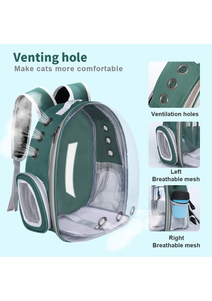 047GRAY 38X26X40CM Taşınabilir Kedi Taşıma Çantası Nefes Pet Küçük Köpek Kedi Sırt Çantası Açık Seyahat Uzay Kapsülü Kafes Şeffaf Uzay Pet Sırt Çantası (Yurt Dışından) modelleri
