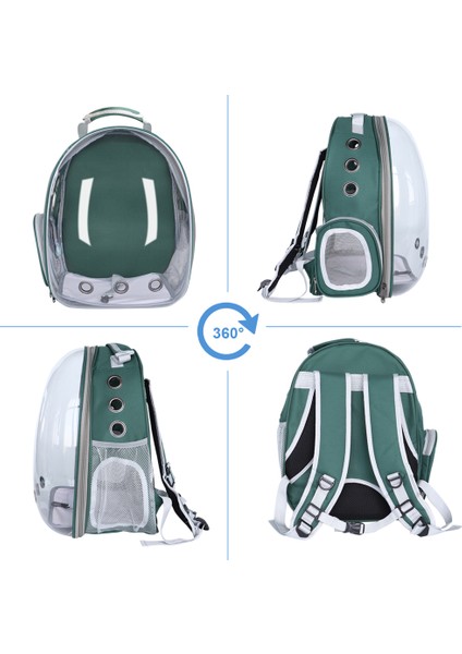 047GRAY 38X26X40CM Taşınabilir Kedi Taşıma Çantası Nefes Pet Küçük Köpek Kedi Sırt Çantası Açık Seyahat Uzay Kapsülü Kafes Şeffaf Uzay Pet Sırt Çantası (Yurt Dışından) fırsatları