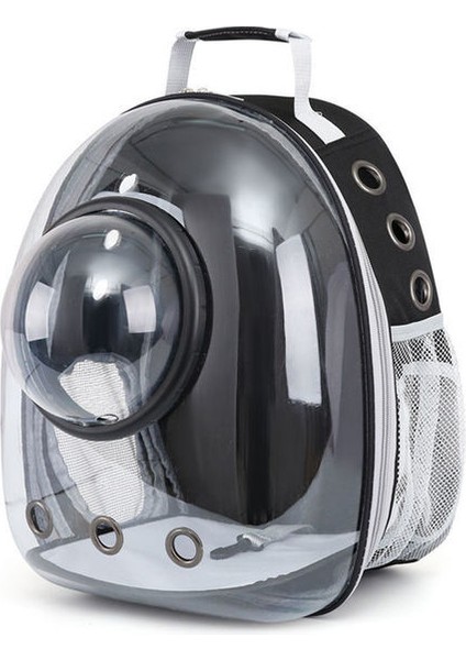 E Nefes Açık Seyahat Sırt Çantası Taşınabilir Pet Kedi Çantası Küçük Köpekler ve Kediler Için Uygun Şeffaf Uzay Kapsülü Evcil Hayvan Malzemeleri (Yurt Dışından)