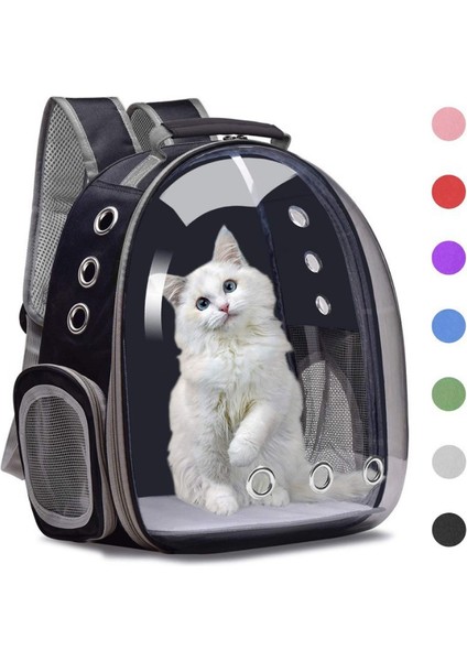 E Nefes Açık Seyahat Sırt Çantası Taşınabilir Pet Kedi Çantası Küçük Köpekler ve Kediler Için Uygun Şeffaf Uzay Kapsülü Evcil Hayvan Malzemeleri (Yurt Dışından) modelleri