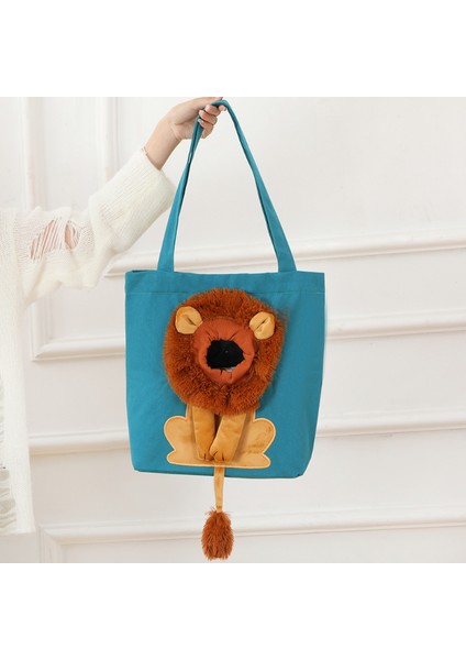 Açık Gri L-44X40CM Yumuşak Evcil Hayvan Taşıyıcıları Aslan Tasarımı Taşınabilir Nefes Alabilen Çanta Güvenlik Fermuarlı Kedi Köpek Taşıma Çantaları Giden Seyahat Evcil Hayvan Çantaları (Yurt Dışından) indirimleri