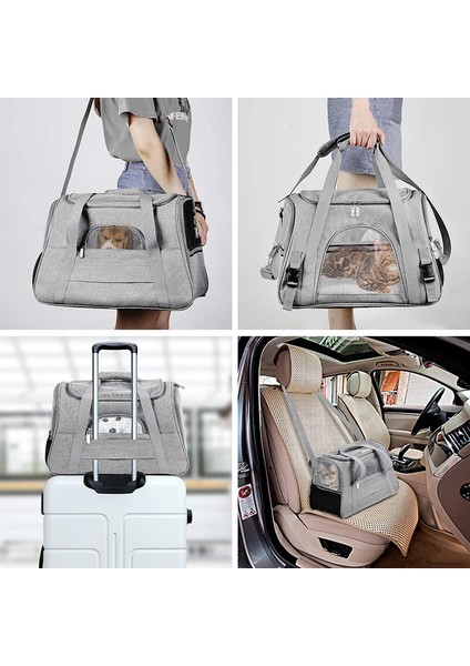 Siyah 43CMX25CMX28CM Kedi Araba Taşıma Çantaları Köpek Nefes Alabilen Sırt Çantası Pet Katlanabilir Giden Seyahat Çantası Kedi Malzemeleri Köpek Taşıma Kutusu Aksesuarları (Yurt Dışından) modelleri