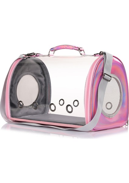 Gümüş 43X27X28 cm Kedi Çanta Gözenekli Nefes Alması Kolay Dışarı Çıkabilen Şeffaf Mektup Uzay Sırt Çantası Taşınabilir Bir Omuz Çantaları Kediler Köpek Tavşan (Yurt Dışından) fiyatları