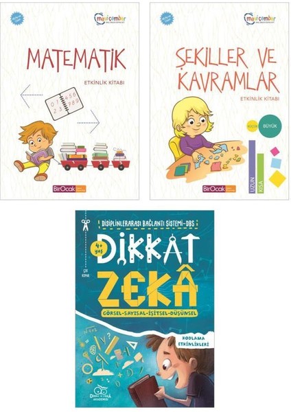 4 Yaş Matematik Etkinlik Seti (3 Kitap)