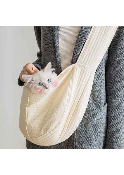 Kahverengi L L40 Kedi Çantası Dışarı Çıkma Taşıma Çantası Kedi Çantası Köpek Sırt Çantası Tek Omuz Kanvas Köpek Çantası Çapraz Çanta Teddy Kedi Evcil Hayvan Malzemeleri (Yurt Dışından) fırsatları