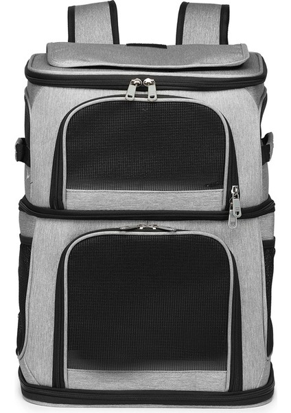 Gri Evcil Hayvan Malzemeleri Büyük Kapasiteli Çift Katmanlı Evcil Hayvan Çantası Iki Kedi Sırt Çantası Koymak Kolay Katlanabilir Oxford Kumaş Köpek Çantası (Yurt Dışından) fiyatları