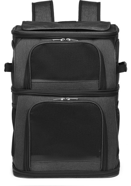 Gri Evcil Hayvan Malzemeleri Büyük Kapasiteli Çift Katmanlı Evcil Hayvan Çantası Iki Kedi Sırt Çantası Koymak Kolay Katlanabilir Oxford Kumaş Köpek Çantası (Yurt Dışından) fırsatları