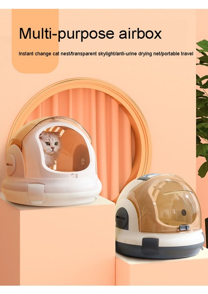 Yastıklı Kilit ile Kedi Çantası Kapsül Kafesi Taşınabilir Dışında Rahat Nefes Alabilen Taşıma Sırt Çantası Taşınabilir Çift Amaçlı Kedi Yuvası Evcil Hayvan Malzemeleri (Yurt Dışından)