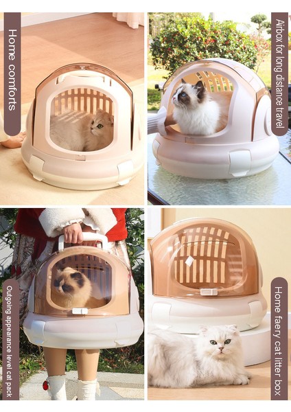 Yastıklı Kilit ile Kedi Çantası Kapsül Kafesi Taşınabilir Dışında Rahat Nefes Alabilen Taşıma Sırt Çantası Taşınabilir Çift Amaçlı Kedi Yuvası Evcil Hayvan Malzemeleri (Yurt Dışından) modelleri