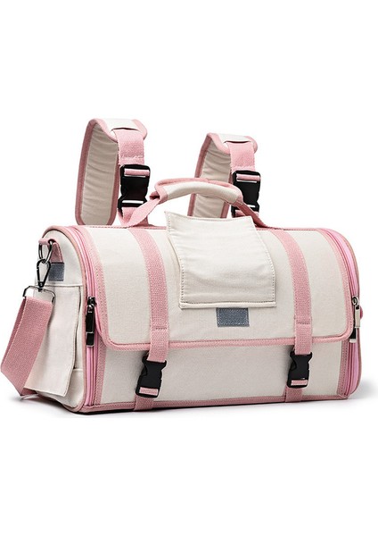 Bej S 2 In 1 Son Kedi Taşıma Çantaları Nefes Alabilen Pet Taşıyıcılar Köpek Kedi Sırt Çantası Seyahat Açık Taşınabilir Ambalaj Taşıma Çantası (Yurt Dışından)