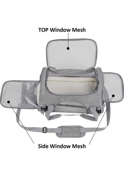 Yastık 44X25X28CM Çanta Kedi Dışarı Taşınabilir Evcil Hayvan Çantası Büyük Kapasiteli Köpek Çantası Kedi Taşınabilir Asılmış Kedi Kafesi Tuval Köpek Sırt Çantası (Yurt Dışından) indirimleri