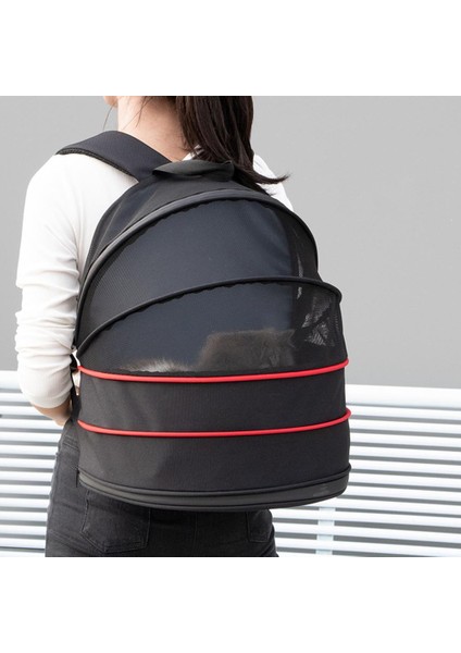 Haki Evcil Hayvan Taşıma Çantası Şeffaf Nefes Alabilir Genişletilebilir Sırt Çantası Açık Seyahat Ürünleri Küçük Köpekler Kediler Için (Yurt Dışından) fiyatları