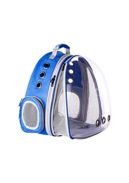 Mavi Post Genişleme Dış Çanta Seyahat Çantası Pet Kedi Sırt Çantası Nefes Alabilir ve Gerilebilir Uzay Kapsülü Askı Kedi Köpek Pet Sırt Çantası (Yurt Dışından)