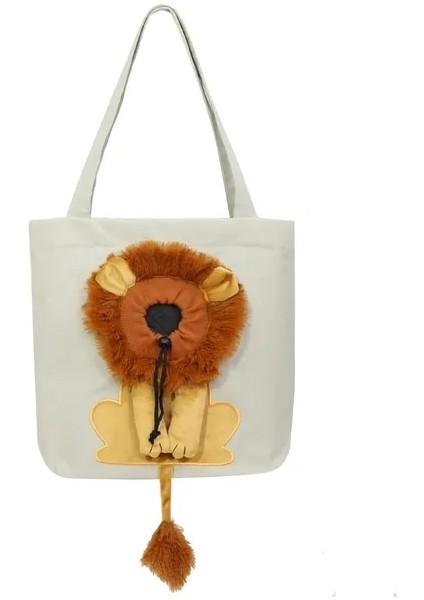 Açık Gri 35X40 cm Pet Kanvas Omuz Taşıma Çantası Evcil Hayvan Taşıyıcı Kedi Taşıma Kedi Çantası (Yurt Dışından)