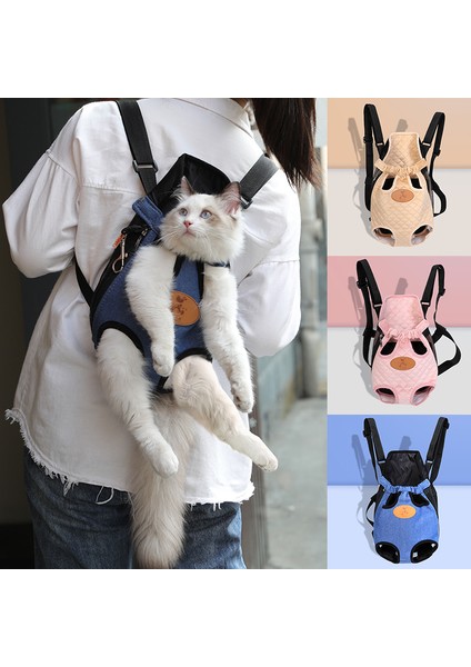 Pembe Xl Pet Kedi Sırt Çantası Taşınabilir Yavru Kedi Taşıma Çantası Açık Seyahat Nefes Pet Kedi Ön Omuz Taşıma Tek Kollu Çanta Evcil Hayvan Malzemeleri (Yurt Dışından)