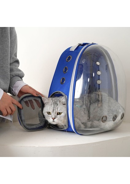 Gri Kedi Çantası Nefes Taşınabilir Evcil Hayvan Taşıma Çantası Açık Seyahat Sırt Çantası Kedi ve Köpek Için Şeffaf Uzay Evcil Hayvan Sırt Çantası (Yurt Dışından) modelleri